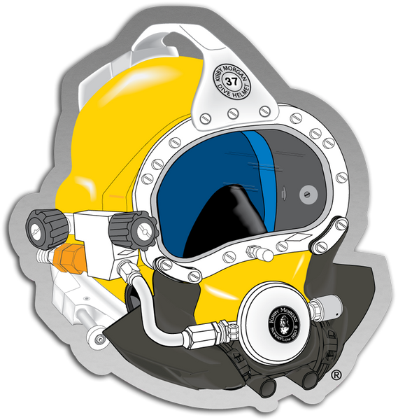 Kirby Morgan Coral Helmet Sticker for Sale by CA37AR