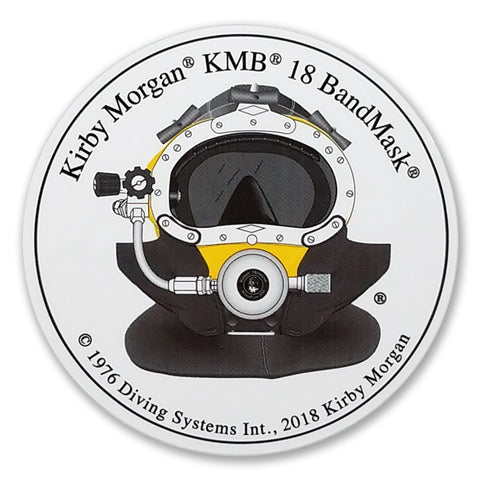 Kirby Morgan Dive Helmet Decal for Car Truck JEEP 