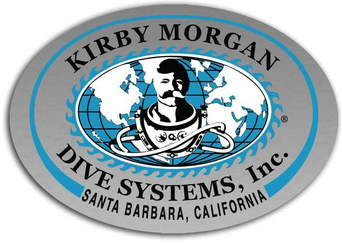 Kirby Morgan SL 27 Front View Circular Sticker for sale online